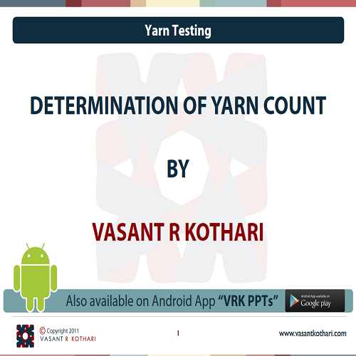 08DeterminationofYarnCount